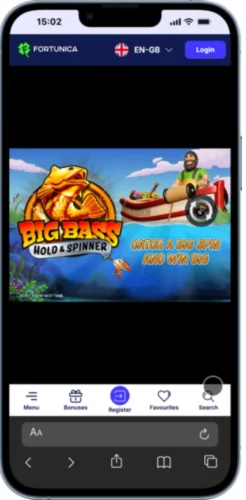 Logo Big Bass Hold and Spinner